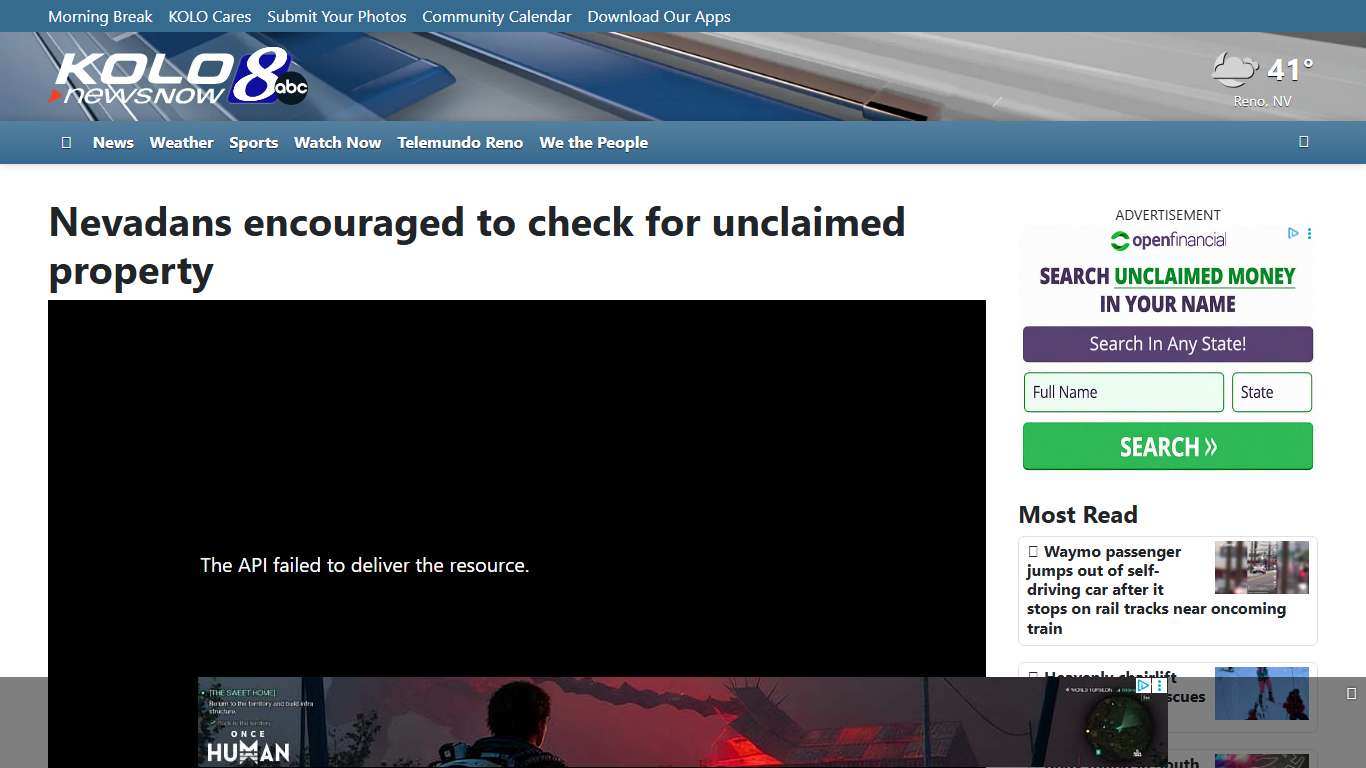 Nevadans encouraged to check for unclaimed property